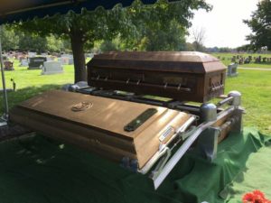 Monticello Casket Setup